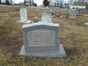 Bill Mercer's Grave Marker, Wardell, MO